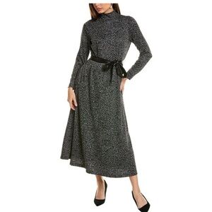 Anne Klein Mock Neck Midi Dress